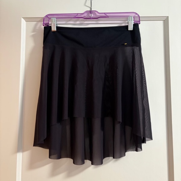 Mariia Pull On Mesh Black Ballet Skirt - Picture 2 of 2
